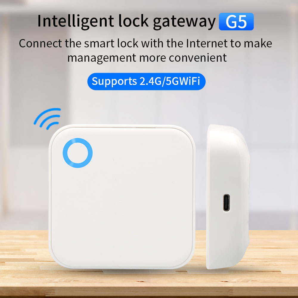 Smart Home Door Lock - 2.4G + 5G TTLOCK WIFI GATEWAY