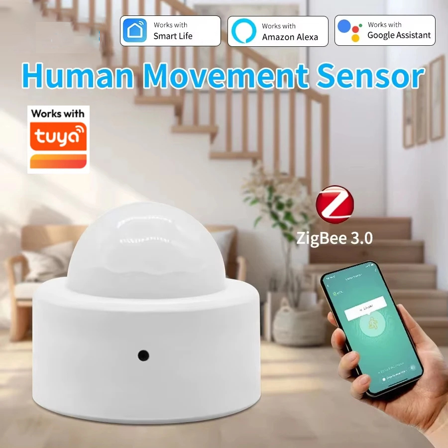 Smart Home Wiser - เซ็นเซอร์ตรวจจับการเคลื่อนไหว PIR แบบอินฟราเรด Zigbee ทำงานร่วมกับ Tuya