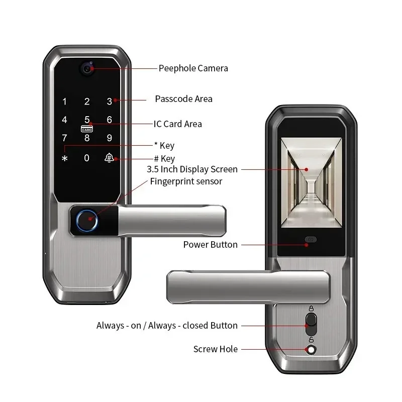 ล็อคประตูอัจฉริยะ Tuya WiFi พร - Smart Home Door Lock บทวิจารณ์และราคา