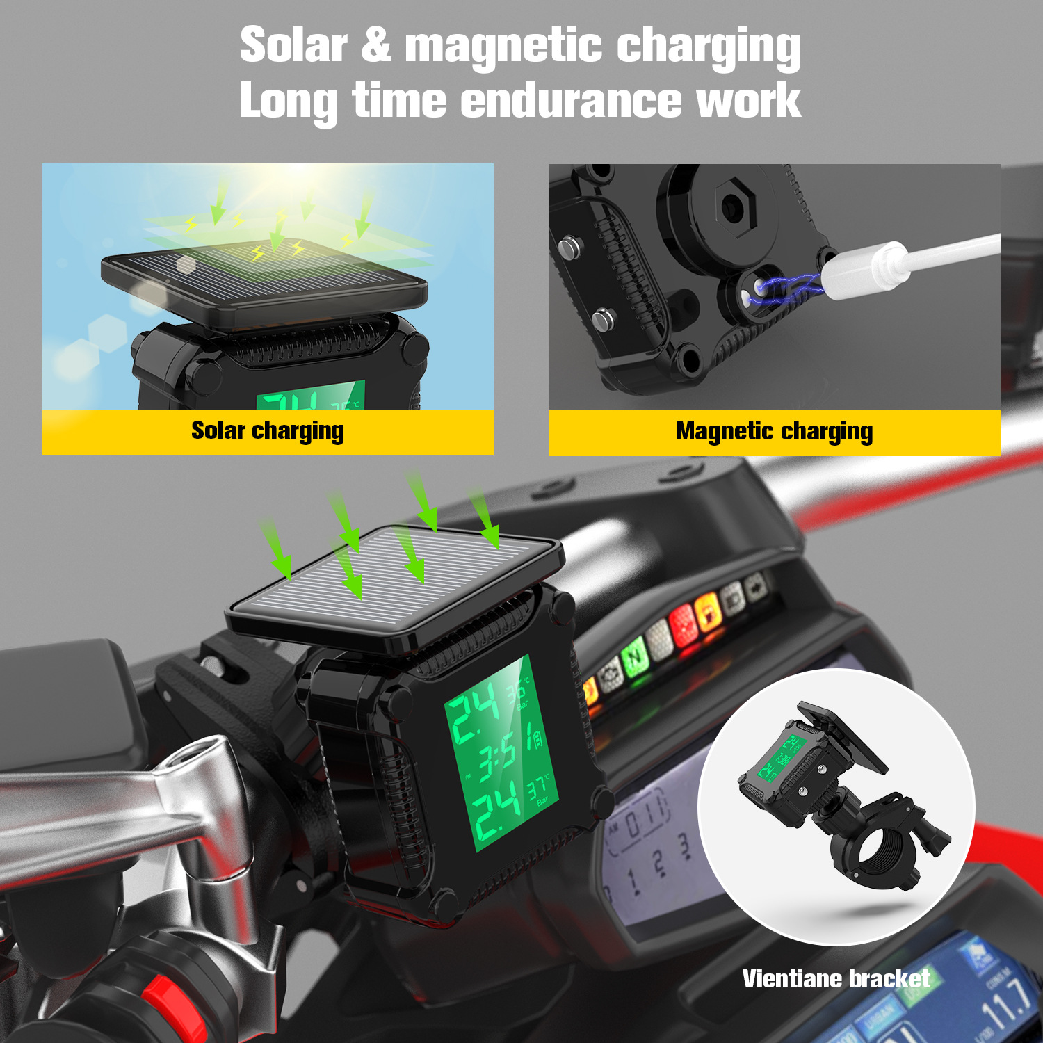 ระบบตรวจสอบแรงดันลมยาง จอแสดงผ - Temperature Sensor บทวิจารณ์และราคา